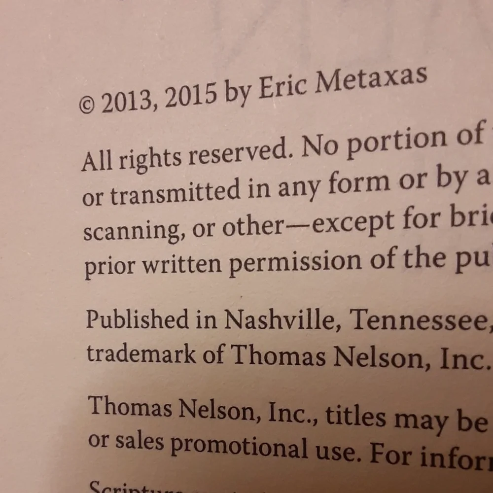 7 MEN AND THE SECRET OF THEIR GREATNESS by, ERIC METAXAS